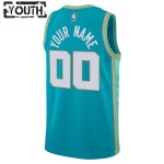 Maillot NBA Charlotte Hornets Personnalisable Jordan 2023-24 City Edition Teal Swingman - Enfant
